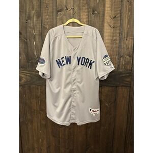 Majestic Authentic Derek Jeter Yankees Jersey All Star Stadium Patches Size 54